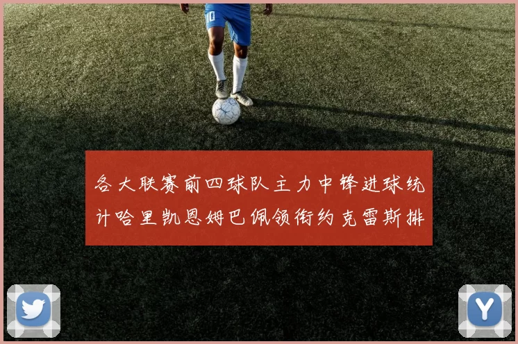 各大联赛前四球队主力中锋进球统计哈里凯恩姆巴佩领衔约克雷斯排名倒数第二